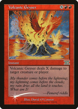 Volcanic Geyser [Friday Night Magic 2000] | Jomio and Rueliete's Cards and Comics