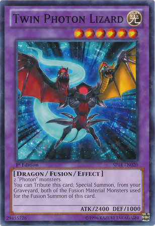 Twin Photon Lizard [SP14-EN020] Starfoil Rare | Jomio and Rueliete's Cards and Comics