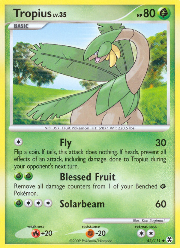 Tropius (52/111) [Platinum: Rising Rivals] | Jomio and Rueliete's Cards and Comics