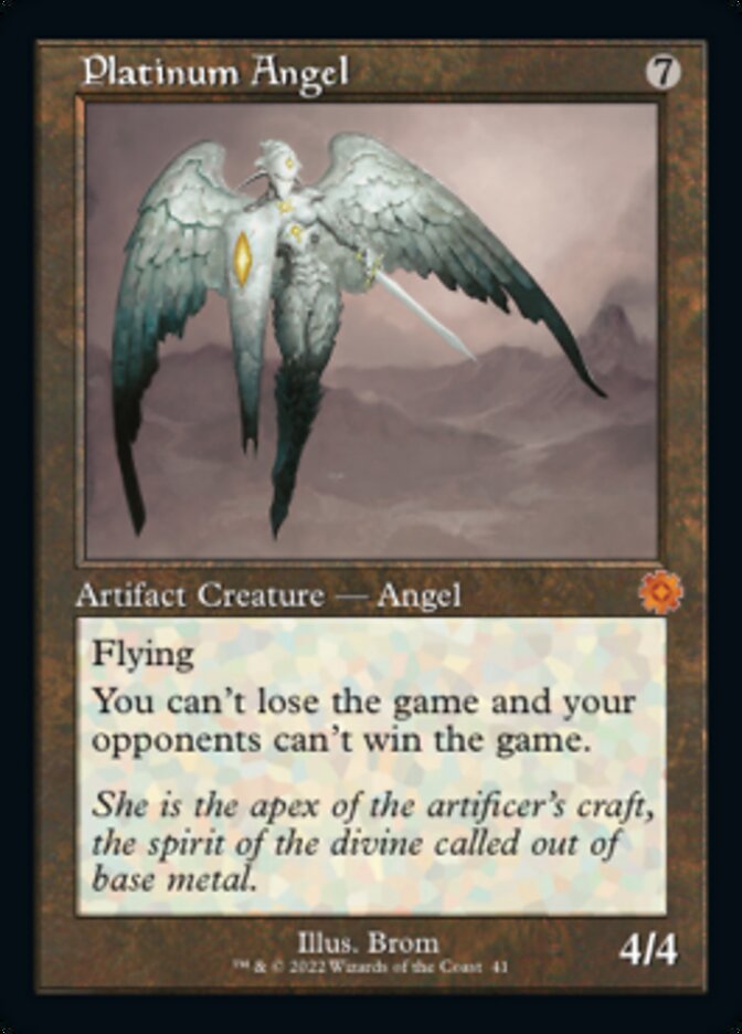 Platinum Angel (Retro) [The Brothers' War Retro Artifacts] | Jomio and Rueliete's Cards and Comics