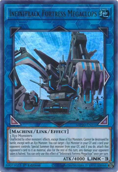 Infinitrack Fortress Megaclops [MP20-EN216] Ultra Rare | Jomio and Rueliete's Cards and Comics