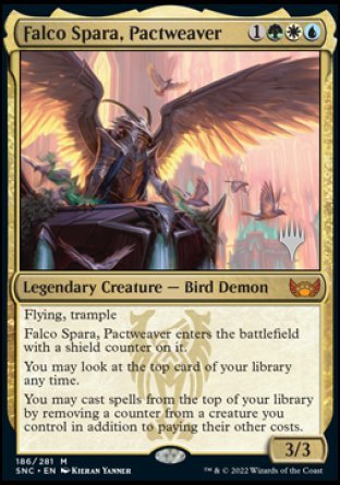 Falco Spara, Pactweaver (Promo Pack) [Streets of New Capenna Promos] | Jomio and Rueliete's Cards and Comics