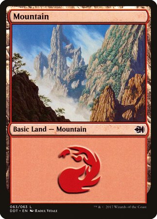 Mountain (63) [Duel Decks: Merfolk vs. Goblins] | Jomio and Rueliete's Cards and Comics