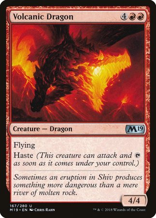 Volcanic Dragon [Core Set 2019] | Jomio and Rueliete's Cards and Comics
