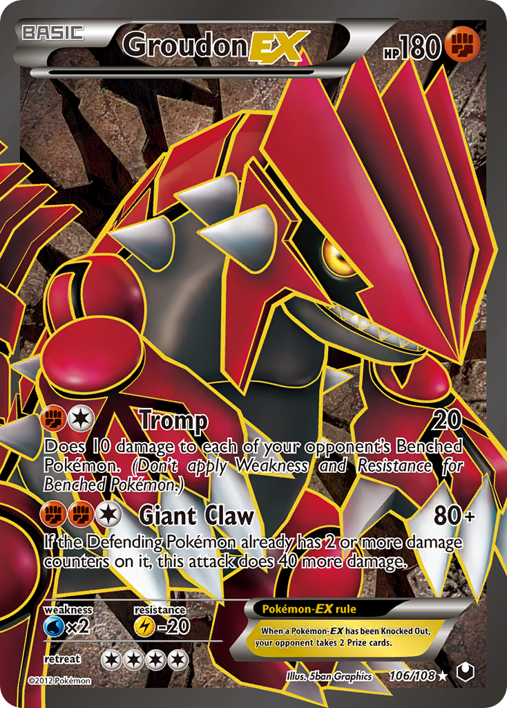 Groudon EX (106/108) [Black & White: Dark Explorers] | Jomio and Rueliete's Cards and Comics