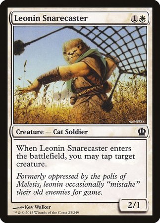 Leonin Snarecaster [Theros] | Jomio and Rueliete's Cards and Comics