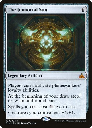 The Immortal Sun [Rivals of Ixalan] | Jomio and Rueliete's Cards and Comics