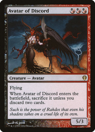 Avatar of Discord [Archenemy] | Jomio and Rueliete's Cards and Comics