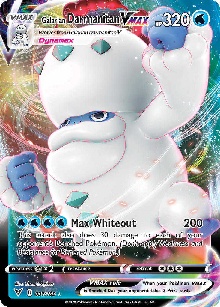 Galarian Darmanitan VMAX (037/185) [Sword & Shield: Vivid Voltage] | Jomio and Rueliete's Cards and Comics