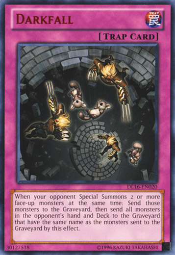 Darkfall (Red) [DL16-EN020] Rare | Jomio and Rueliete's Cards and Comics
