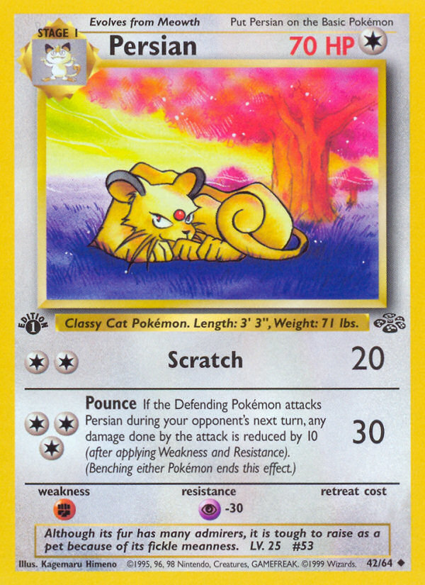 Persian (42/64) [Jungle 1st Edition] | Jomio and Rueliete's Cards and Comics