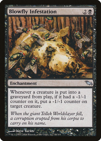 Blowfly Infestation [Shadowmoor] | Jomio and Rueliete's Cards and Comics