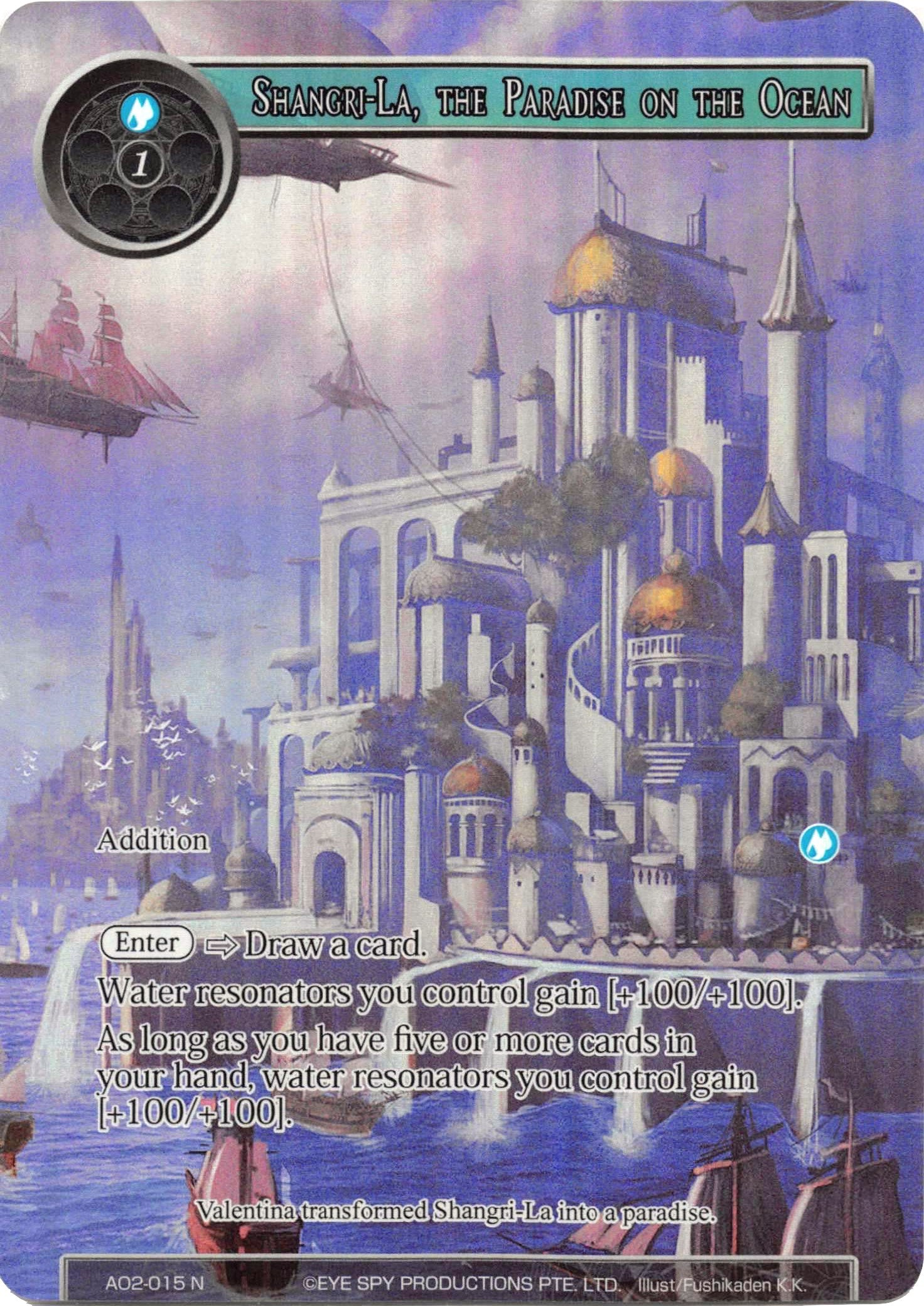 Shangri-La, the Paradise on the Ocean (Full Art) (AO2-015) [Alice Origin II] | Jomio and Rueliete's Cards and Comics