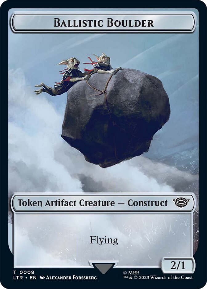 Ballistic Boulder Token [The Lord of the Rings: Tales of Middle-Earth Tokens] | Jomio and Rueliete's Cards and Comics