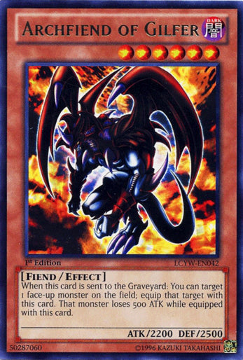 Archfiend of Gilfer [LCYW-EN042] Rare | Jomio and Rueliete's Cards and Comics
