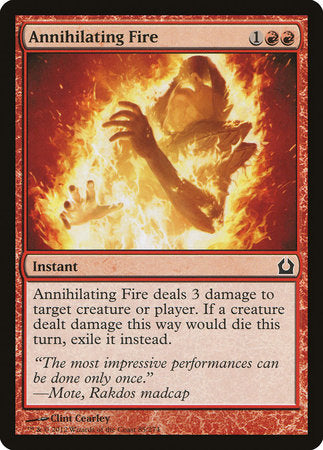 Annihilating Fire [Return to Ravnica] | Jomio and Rueliete's Cards and Comics