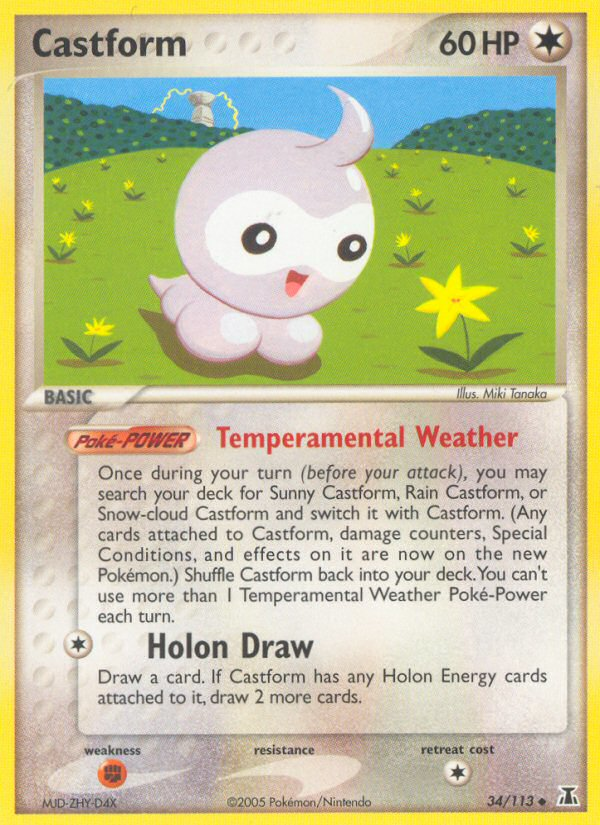 Castform (34/113) [EX: Delta Species] | Jomio and Rueliete's Cards and Comics