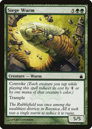 Siege Wurm [Ravnica: City of Guilds] | Jomio and Rueliete's Cards and Comics