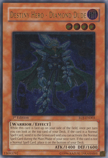Destiny Hero - Diamond Dude (UTR) [EOJ-EN003] Ultimate Rare | Jomio and Rueliete's Cards and Comics