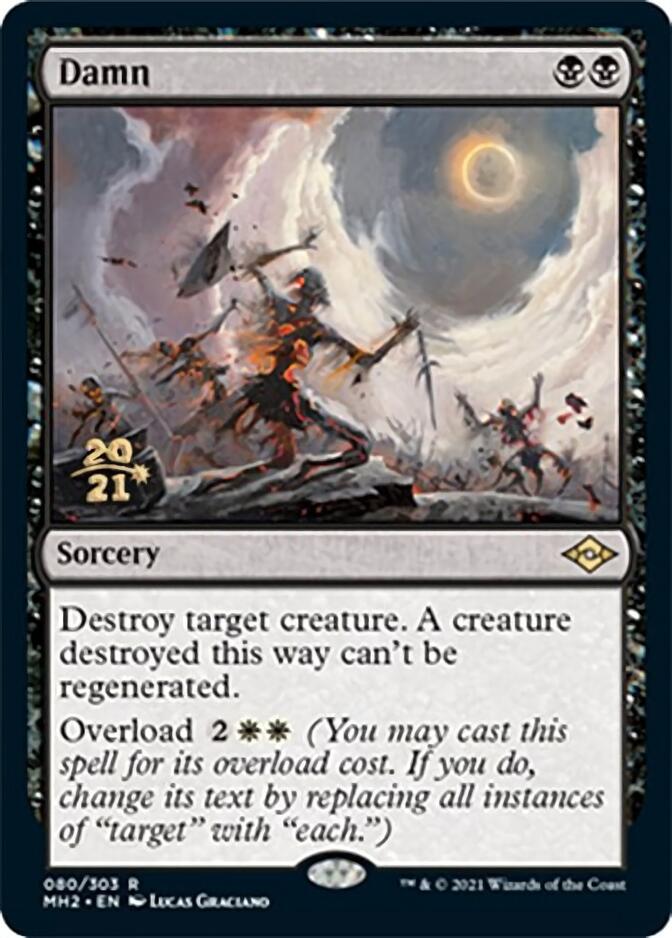 Damn [Modern Horizons 2 Prerelease Promos] | Jomio and Rueliete's Cards and Comics