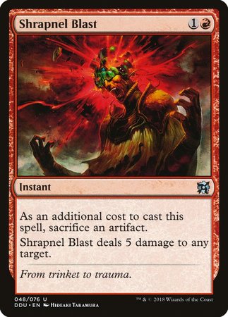 Shrapnel Blast [Duel Decks: Elves vs. Inventors] | Jomio and Rueliete's Cards and Comics