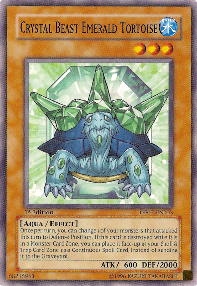 Crystal Beast Emerald Tortoise [DP07-EN003] Common | Jomio and Rueliete's Cards and Comics