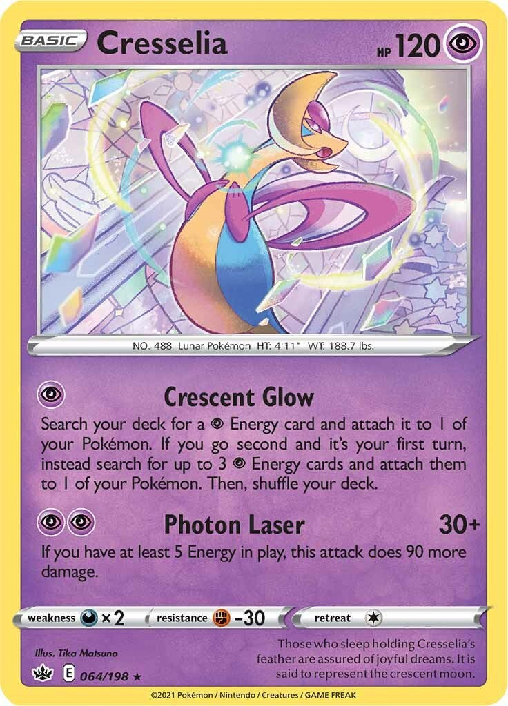 Cresselia (064/198) (Theme Deck Exclusive) [Sword & Shield: Chilling Reign] | Jomio and Rueliete's Cards and Comics