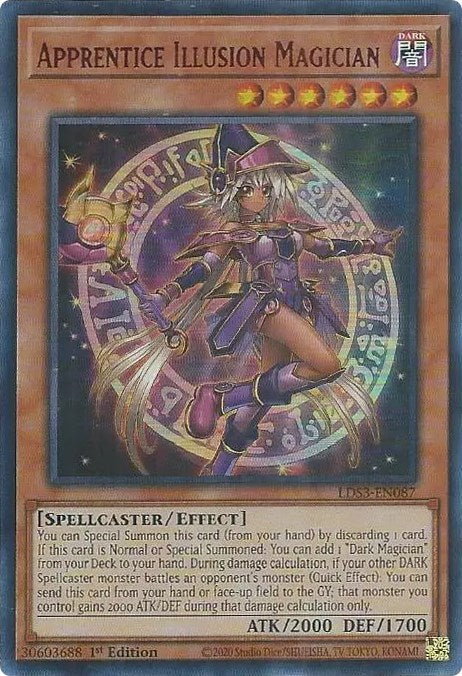 Apprentice Illusion Magician (Red) [LDS3-EN087] Ultra Rare | Jomio and Rueliete's Cards and Comics