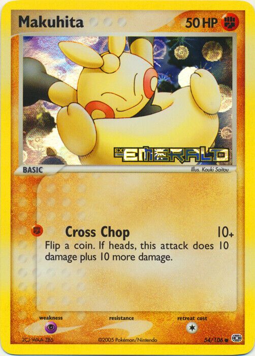 Makuhita (54/106) (Stamped) [EX: Emerald] | Jomio and Rueliete's Cards and Comics