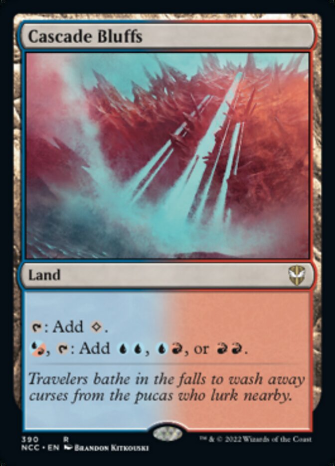 Cascade Bluffs [Streets of New Capenna Commander] | Jomio and Rueliete's Cards and Comics