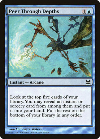 Peer Through Depths [Modern Masters] | Jomio and Rueliete's Cards and Comics