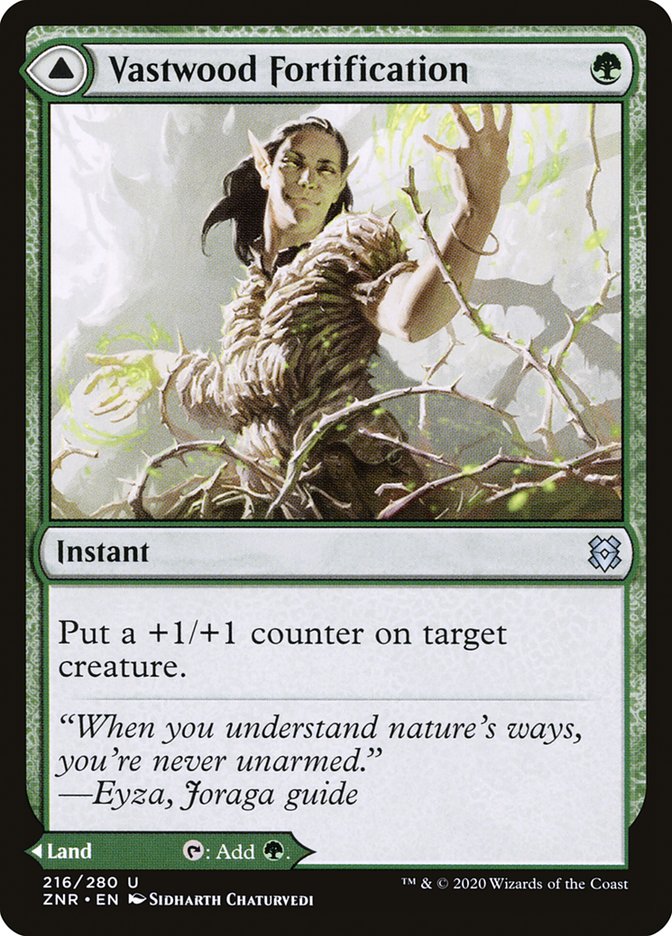 Vastwood Fortification // Vastwood Thicket [Zendikar Rising] | Jomio and Rueliete's Cards and Comics
