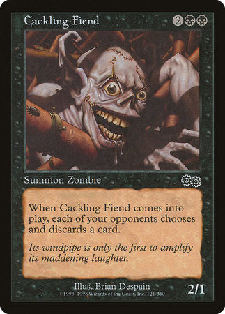 Cackling Fiend [Urza's Saga] | Jomio and Rueliete's Cards and Comics