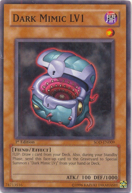 Dark Mimic LV1 [SOD-EN009] Common | Jomio and Rueliete's Cards and Comics