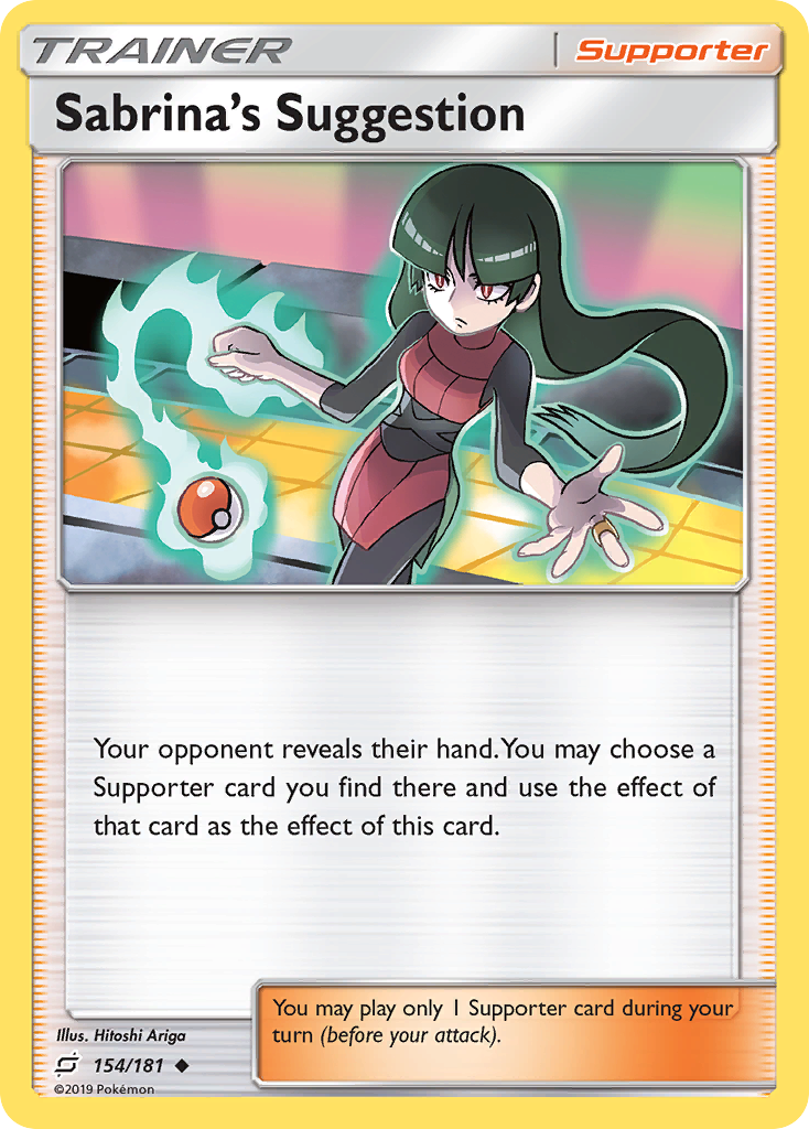 Sabrina's Suggestion (154/181) [Sun & Moon: Team Up] | Jomio and Rueliete's Cards and Comics