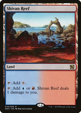 Shivan Reef [Duel Decks: Elves vs. Inventors] | Jomio and Rueliete's Cards and Comics