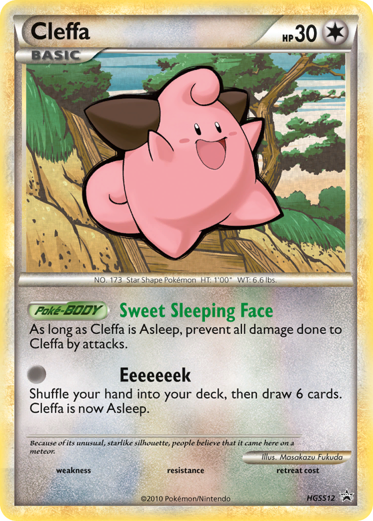 Cleffa (HGSS12) [HeartGold & SoulSilver: Black Star Promos] | Jomio and Rueliete's Cards and Comics