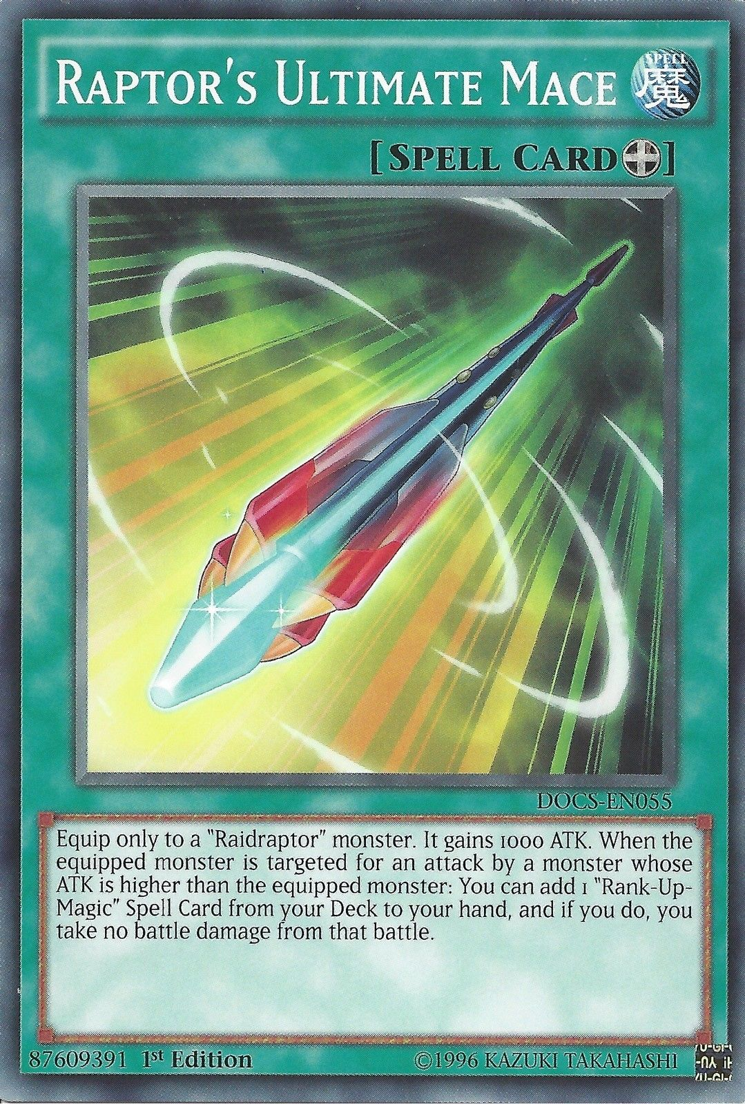 Raptor's Ultimate Mace [DOCS-EN055] Common | Jomio and Rueliete's Cards and Comics