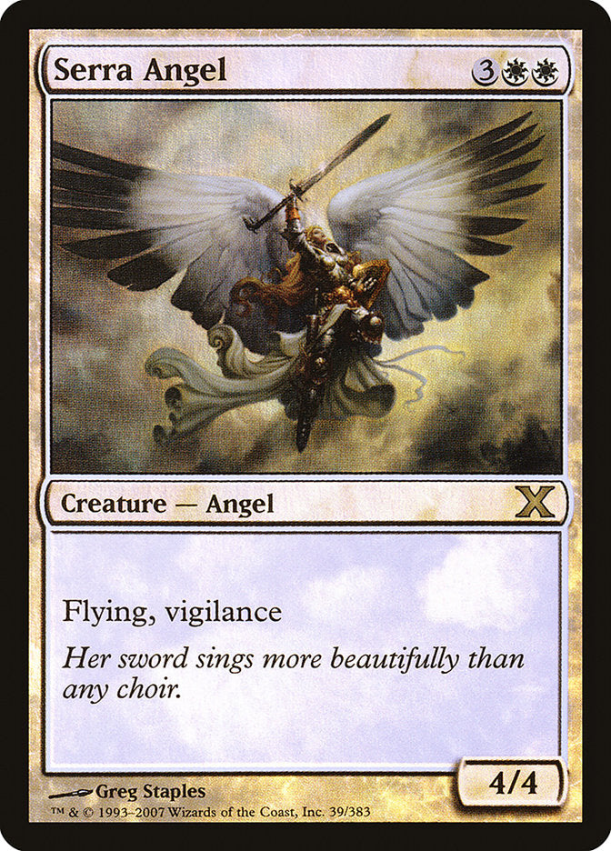 Serra Angel (Premium Foil) [Tenth Edition] | Jomio and Rueliete's Cards and Comics