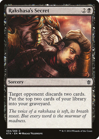 Rakshasa's Secret [Khans of Tarkir] | Jomio and Rueliete's Cards and Comics