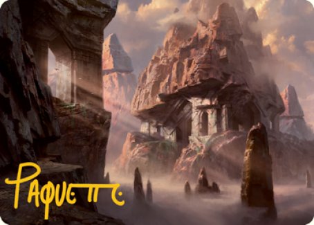 Mountain (277) Art Card (Gold-Stamped Signature) [Dungeons & Dragons: Adventures in the Forgotten Realms Art Series] | Jomio and Rueliete's Cards and Comics
