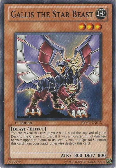 Gallis the Star Beast [RYMP-EN013] Common | Jomio and Rueliete's Cards and Comics