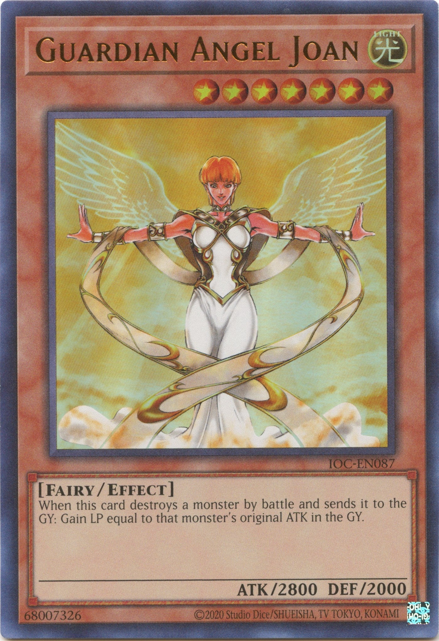 Guardian Angel Joan (25th Anniversary) [IOC-EN087] Ultra Rare | Jomio and Rueliete's Cards and Comics