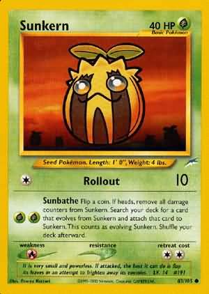 Sunkern (83/105) [Neo Destiny Unlimited] | Jomio and Rueliete's Cards and Comics