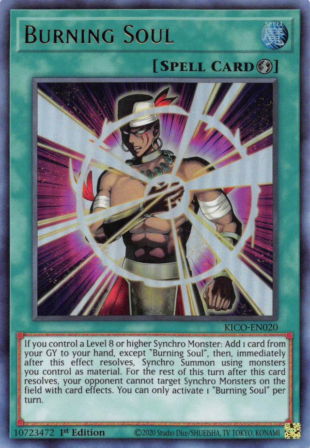 Burning Soul (Ultra Rare) [KICO-EN020] Ultra Rare | Jomio and Rueliete's Cards and Comics