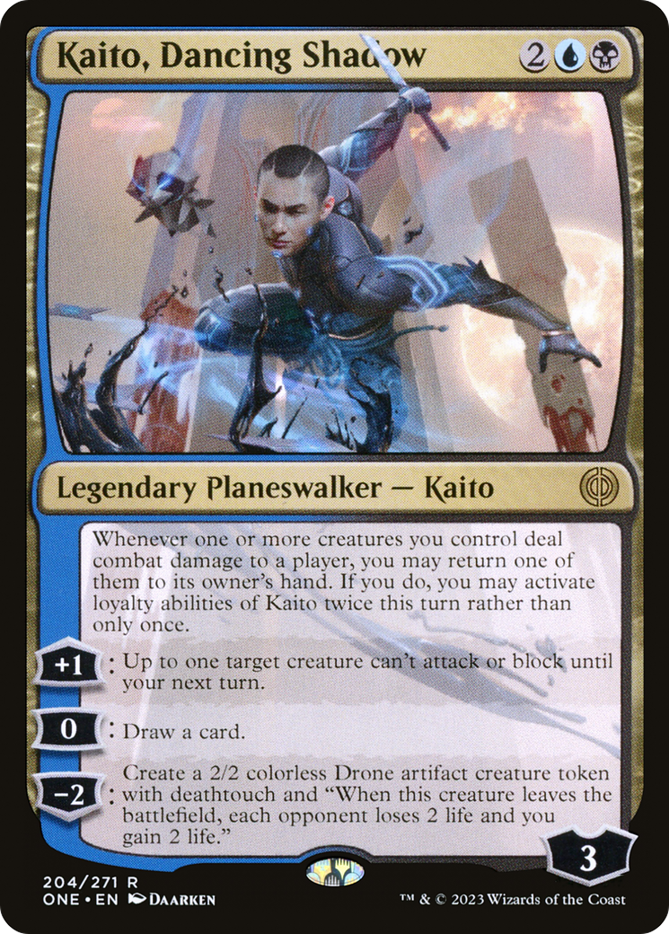 Kaito, Dancing Shadow [Phyrexia: All Will Be One] | Jomio and Rueliete's Cards and Comics