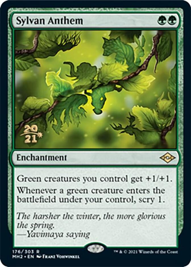 Sylvan Anthem [Modern Horizons 2 Prerelease Promos] | Jomio and Rueliete's Cards and Comics