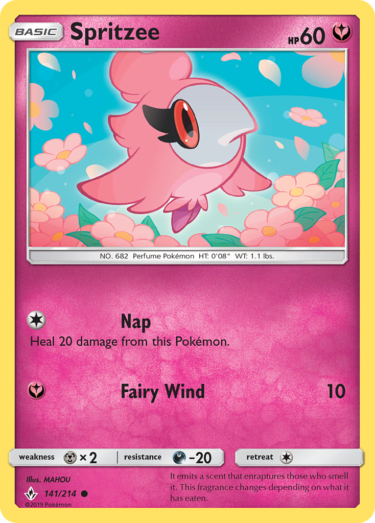 Spritzee (141/214) [Sun & Moon: Unbroken Bonds] | Jomio and Rueliete's Cards and Comics