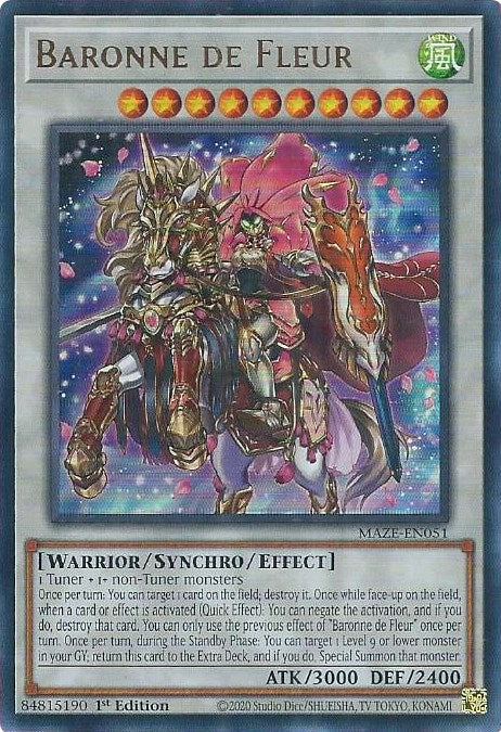 Baronne de Fleur [MAZE-EN051] Ultra Rare | Jomio and Rueliete's Cards and Comics