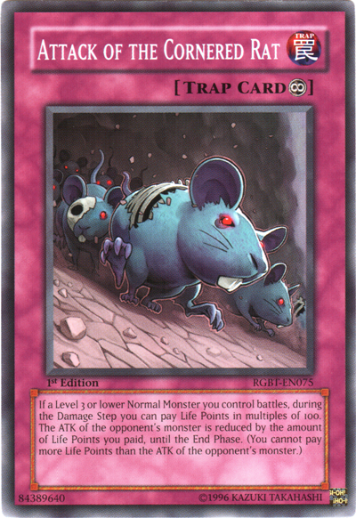 Attack of the Cornered Rat [RGBT-EN075] Common | Jomio and Rueliete's Cards and Comics